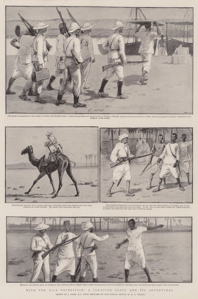 With the Nile Expedition, a Pleasure Party and its Adventures by Joseph Nash